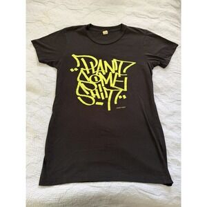 Ron Finley Plant Some Sh**  Vintage Graffiti Tee Size Medium Womens Babydoll Y2K